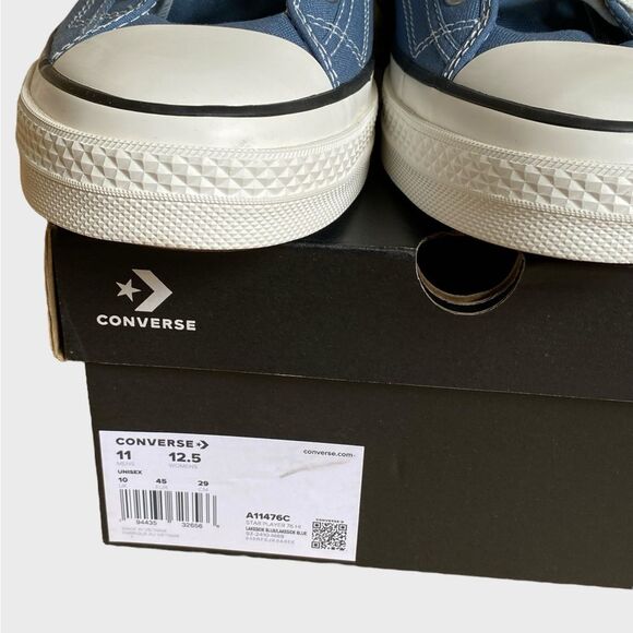 NWB Converse Star Player 76 High Top Sneakers Sz Men 11 Wmn 12.5 Blue Streetwear - Picture 14 of 15